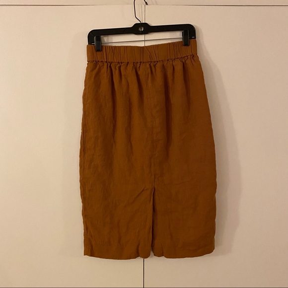 J. Crew Linen Pull-On Skirt size ST - Picture 3 of 5